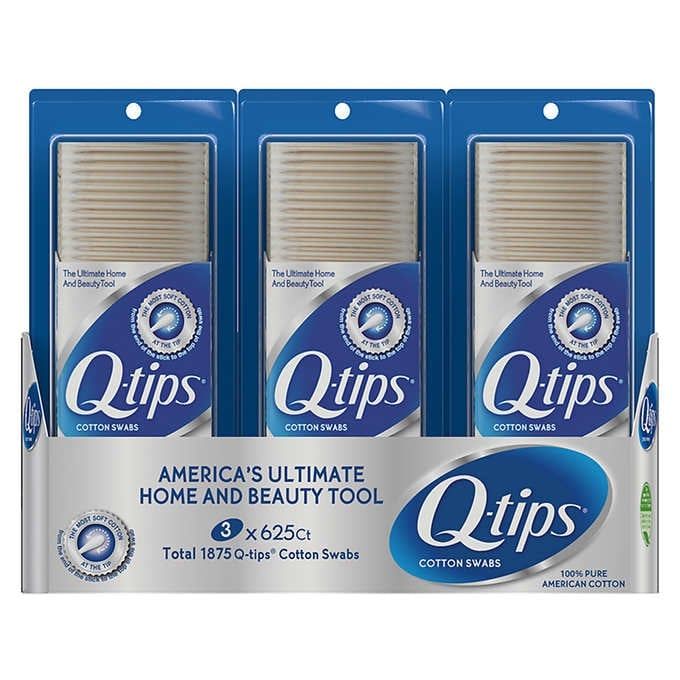  Set 3 Hộp Tăm Bông Q-Tips Cotton Swabs 1875 Cây 