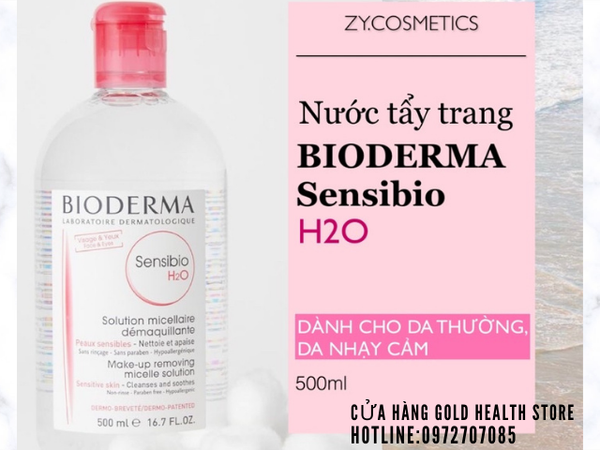  Set 2 Nước tẩy trang Bioderma Sensibio H2O 2x16.7 