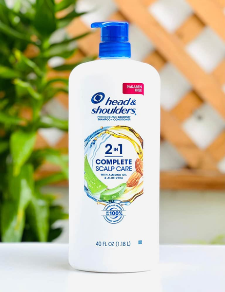  Dầu gội xả Head&Shoulders 2in1 Shampo & Conditioner Green Apple&Goji Berry - Dầu gội xả 2 in 1 hạnh nhân, nha đam Head & Shoulders Complete Scalp Care 1.18l 