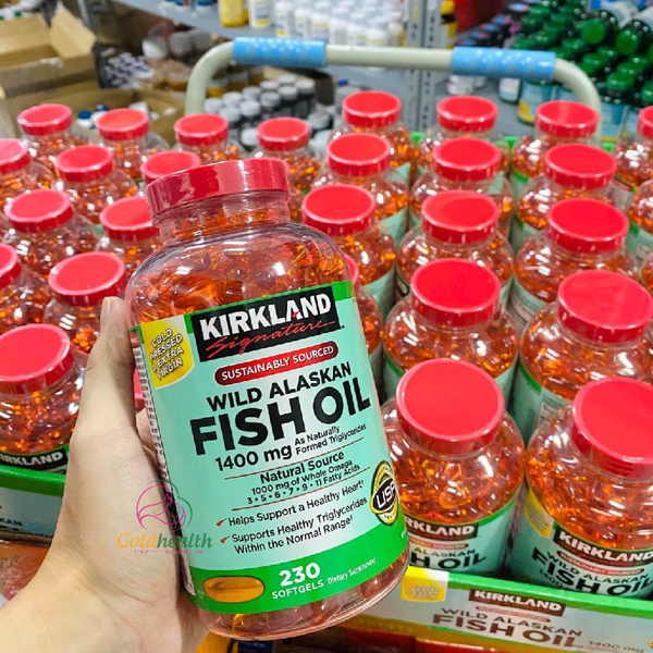  Viên Uống Dầu Cá Kirkland Wild Alaskan Fish Oil 1400mg 230v 