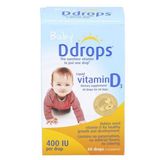  Baby Ddrops Vitamin D3 Cho Trẻ Sơ Sinh 60 Giọt 