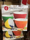  SET 4 TÔ MELAMIN BOWL SET WITH LIDS 
