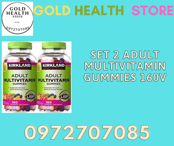  Set 2 Adult Multivitamin Gummies 160v 