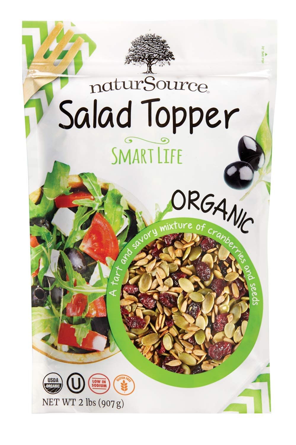  Hạt Hỗn Hợp Trộn Salad NaturSource Organic Salad Topper 907g_Mỹ 