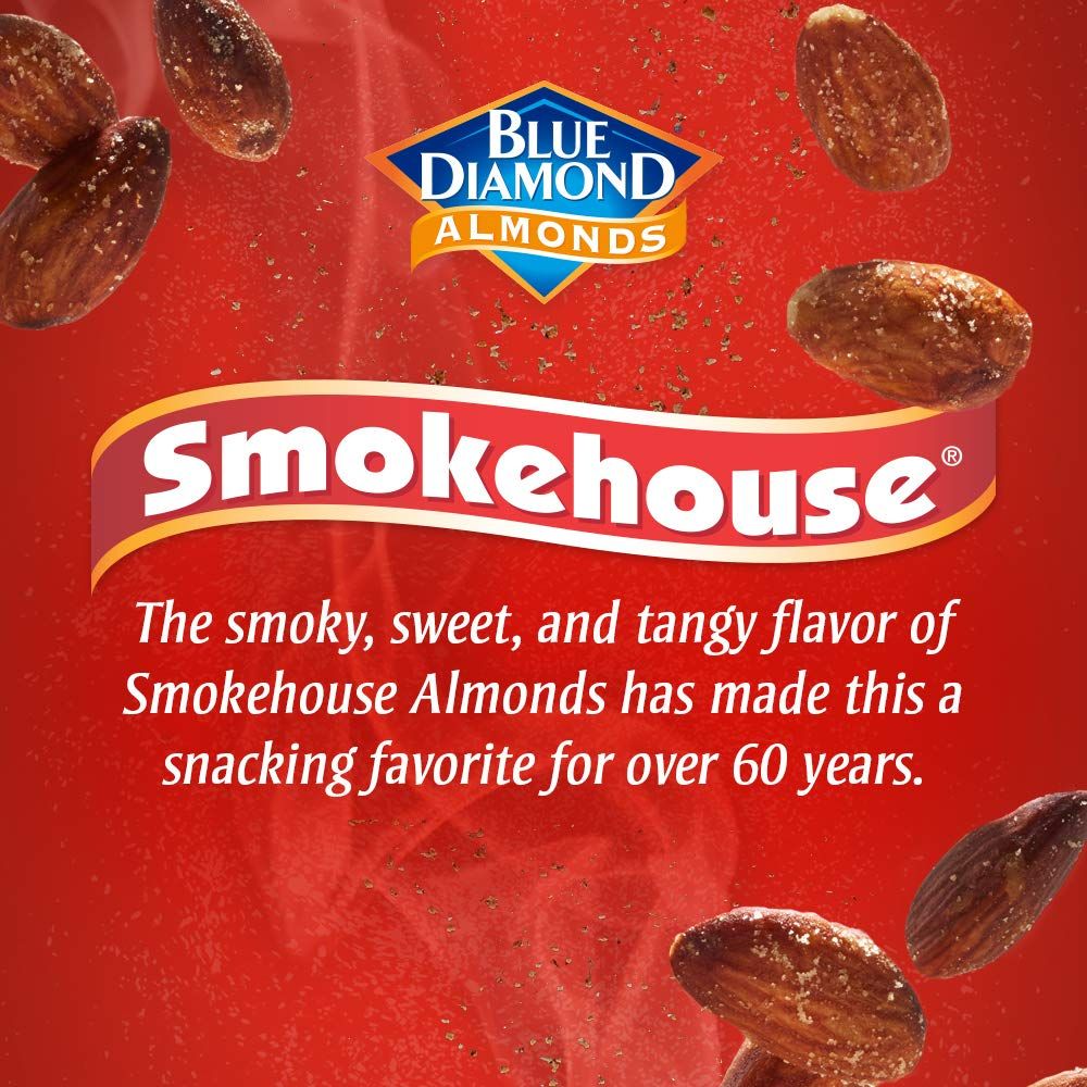  Hạt Hạnh Nhân Sấy Muối Blue Diamond Almonds Smokehouse 1.3kg_Mỹ 