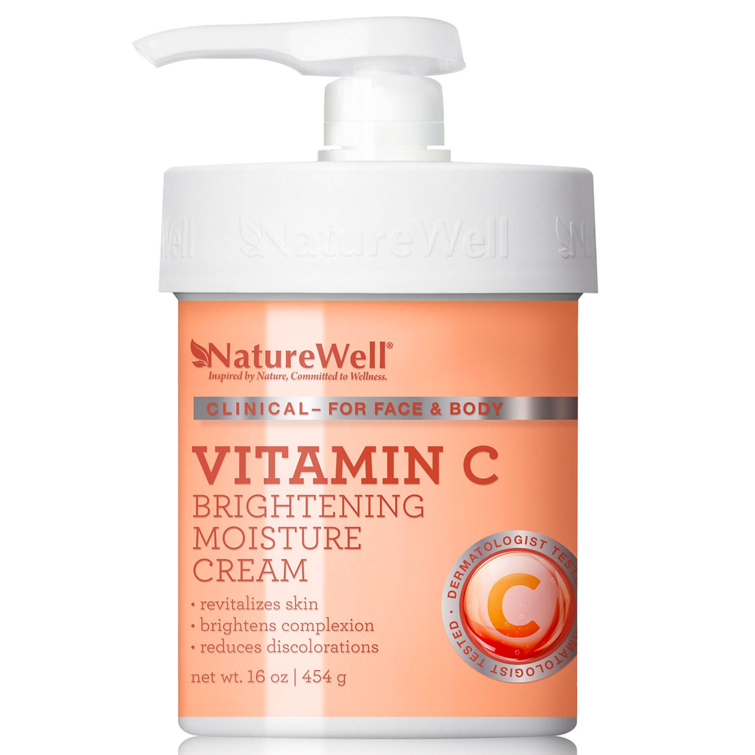  Vitamin C Dưỡng Da Mặt Và Toàn Thân NatureWell 454g 