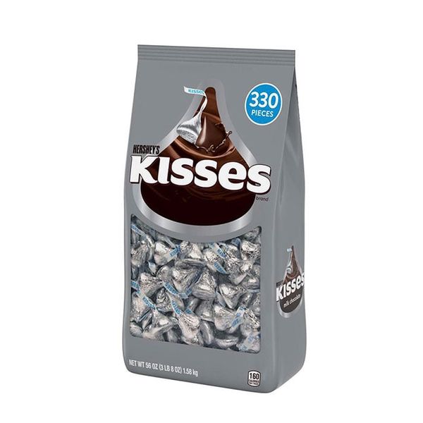  Socola Sữa Giọt Nước Bạc Hershey’s Kisses 1,58kg 330 Viên_Mỹ 