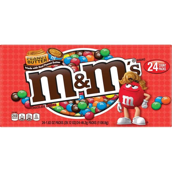  Kẹo Socola M&M Peanut Better 1.108,8g (24 gói x 46.2g)_Mỹ 