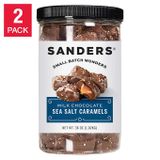  Kẹo Socola Sữa Muối Biển Nhân Caramels Sanders 1.02kg_Mỹ 