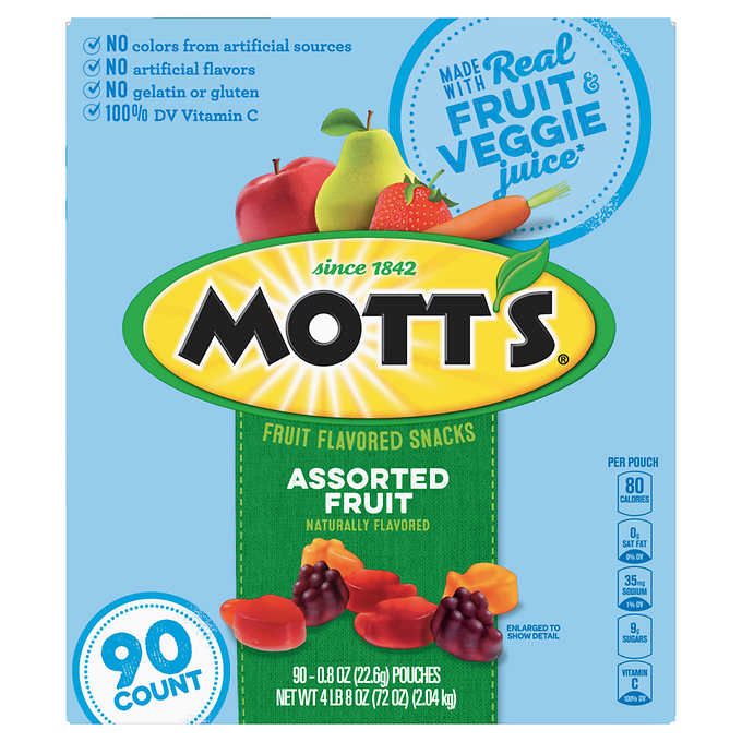  Kẹo Dẻo Trái Cây Mott’s Medleys 90 Gói 2.04kg Của Mỹ 