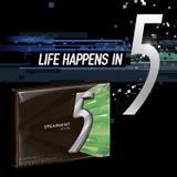  Kẹo Gum Không Đường Số 5 Wrigley's 5 Gum hộp nhựa 35 Miếng 