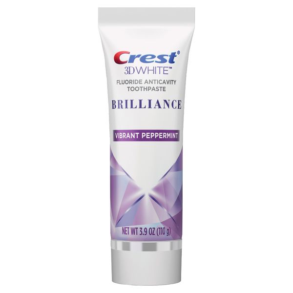  Kem Đánh Răng Crest 3D White Brilliance 3.9Oz Vị Vibrant Peppermint Tím 