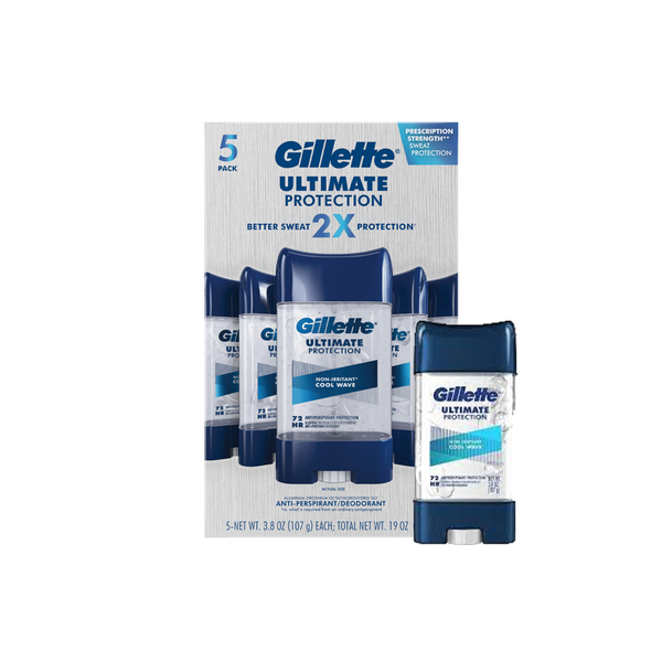  Set 5 chai lăn khử mùi Gillette cho Nam Ultimate Protection Antiperspirant 107g 