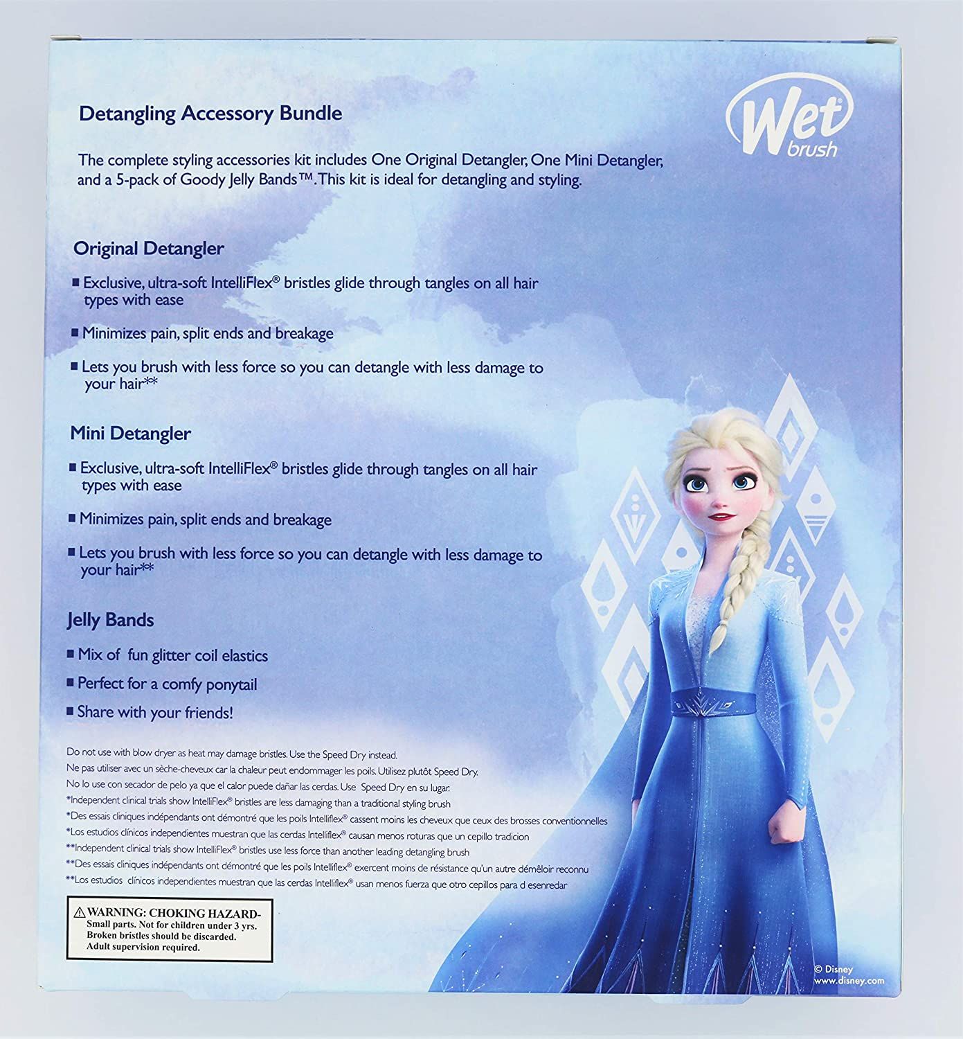  Set Lược Gỡ Rối Wet Detangling Accessory Bundle Phiên Bản Giới Hạn Disney Frozen 