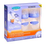  Set 3 Bình Sữa Lansinoh Breastmilk With NaturalWave Nipple 160ml & 240ml 