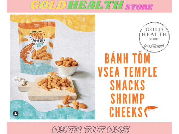  BÁNH TÔM VSEA TEMPLE SNACKS SHRIMP CHEEKS 142G 