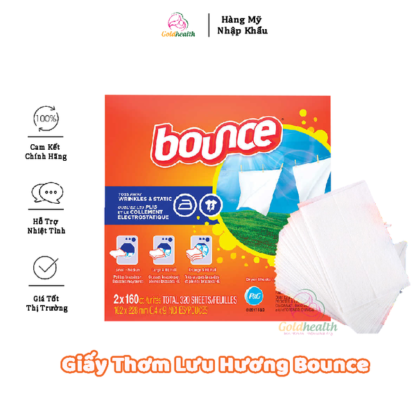  GIẤY THƠM BOUNCE MỸ GIÁ TỐT 320 TỜ 