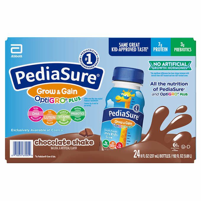  Sữa Nước Pediasure Grow & Grain 237ml (thùng 24- 3 Vị) 