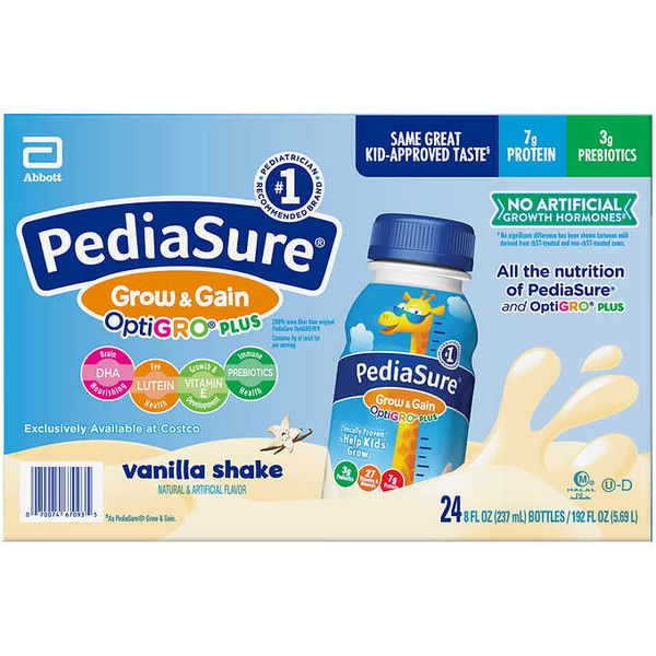  Sữa Nước Pediasure Grow & Grain 237ml (thùng 24- 3 Vị) 