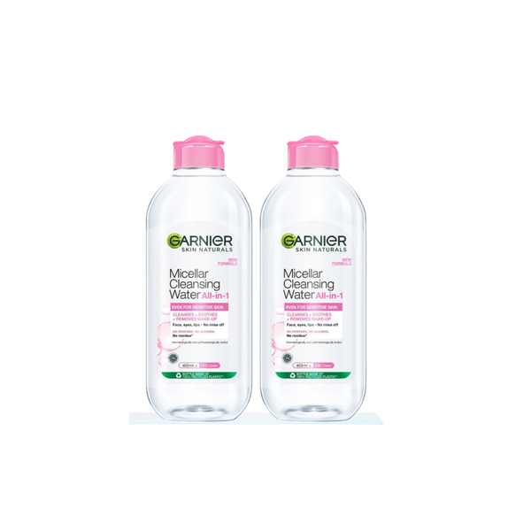  Set of 2 Garnier Cleansing and Makeup Removing Waters for Sensitive Skin 