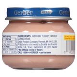  Thịt Nghiền Gerber Thịt Gà Tây Và Nước Sốt Gà Tây 2.5oz_71g 