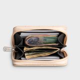  Ví Yuumy ( Thời trang nữ thiết kế chần chỉ - Ví da Seasand YV111K ) - Kem 