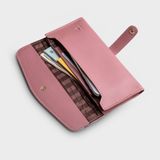  Ví Yuumy (  Thời trang nữ dáng dài - Ví da Seasand YV47HR ) màu hồng ruốc 