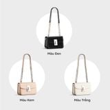  Túi Yuumy ( Thời trang nữ size 18 - Túi đeo chéo da YN186T ) màu trắng 