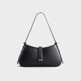  Túi Yuumy ( Thời trang nữ hình thang cao cấp - Túi đeo vai da Safiano YN229DS ) màu đen safiano 