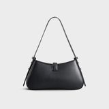  Túi Yuumy ( Thời trang nữ hình thang cao cấp - Túi đeo vai da Safiano YN229DS ) màu đen safiano 