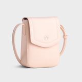  Túi Yuumy ( Thời trang nữ nắp gập đựng điện thoại dáng hộp - Túi đeo chéo da Seasand YN262HA ) - Màu Hồng dâu 