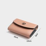  Ví Yuumy ( Thời trang nữ mini - Ví da Seasand YV108HD ) - Hồng đất 