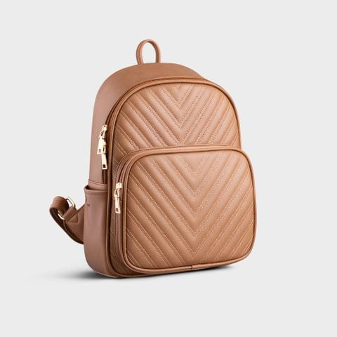  Balo Yuumy ( Thời trang nữ cỡ trung - Balo da Liberal YBA58BN ) Màu bò nhạt 