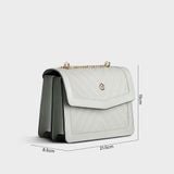  Túi Yuumy ( Thời trang nữ size 22 - Túi đeo chéo da Seasand YN138XN ) Màu xanh ngọc 