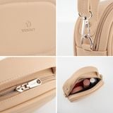  Túi Yuumy ( Thời trang nữ size 20 - Túi đeo chéo da Seasand YN246D ) - Đen 