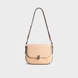  Túi Yuumy ( Thời trang nữ size 21 - Túi đeo chéo da Seasand YN236K ) - Kem 