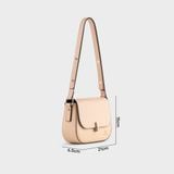 Túi Yuumy ( Thời trang nữ size 21 - Túi đeo chéo da Seasand YN236K ) - Kem 