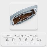  Túi Yuumy ( Thời trang nữ size 23 - Túi đeo chéo da Seasand YN156BN ) - Bò nhạt 