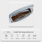  Túi Yuumy ( Thời trang nữ size 23 - Túi đeo chéo da Seasand YN156XM ) - Xám 