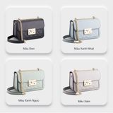  Túi Yuumy ( Thời trang nữ size 17 - Túi đeo chéo da Seasand YN147XN  )Màu xanh ngọc 