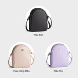  Túi Yuumy ( Thời trang nữ size 12- Túi đeo chéo da Seasand YN200D ) màu đen 