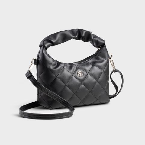 Túi đeo chéo da nữ thiết kế quai nhúm xinh xắn Yuumy Seasand YN271D màu đen