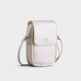  Túi Yuumy ( Thời trang nữ size 11 - Túi đeo chéo da Verein YN180T ) màu trắng 
