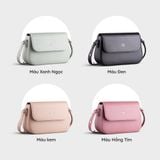  Túi Yuumy ( Thời trang nữ 23  - Túi đeo chéo da Seasand YN162D ) Màu đen 