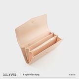  Ví Yuumy (Thời trang nữ cầm tay - Ví da Seasand YV32HA) màu hồng dâu 