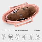  Túi Yuumy ( Thời trang nữ cỡ trung- Túi xách da Seasand YTX52HD ) - Hồng đất 