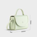 Túi Yuumy ( Thời trang nữ size 21 - Túi đeo chéo da Seasand YN231XN ) - Xanh ngọc 