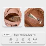  Balo Yuumy ( Thời trang nữ cỡ trung - Balo da Seasand YBA64HD ) Màu hồng đất 