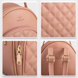  Balo Yuumy ( Thời trang nữ cỡ trung - Balo da  Seasand YBA64D ) Màu đen 