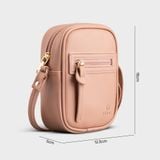  Túi Yuumy ( Thời trang nữ size 13 - Túi đeo chéo da Seasand YN132HD ) Màu hồng đất 